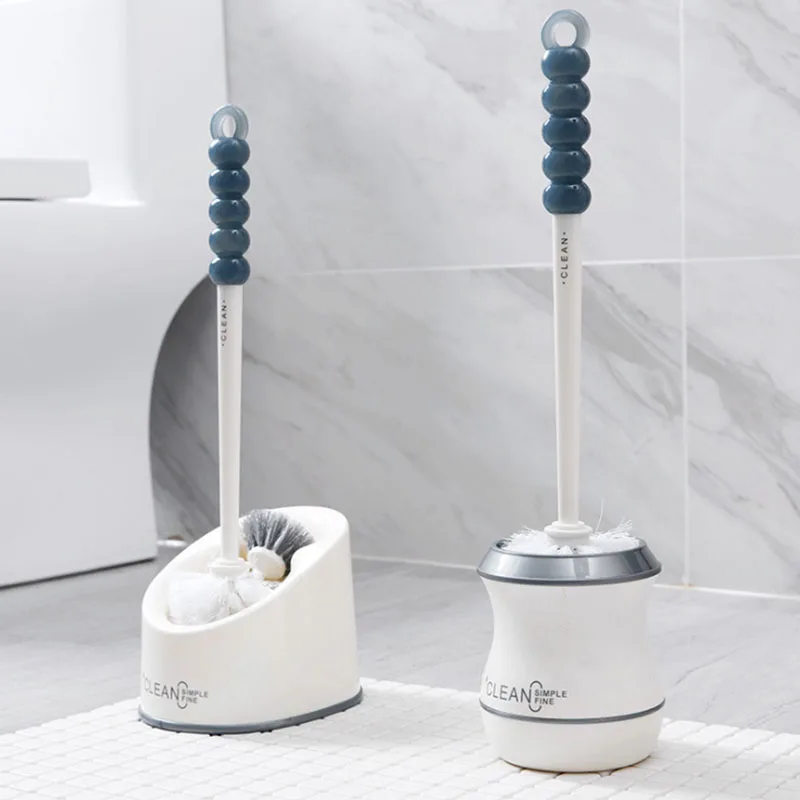 2 шт. пластик Набор ершиков для туалета с база 360 Угол всенаправленный ванная
