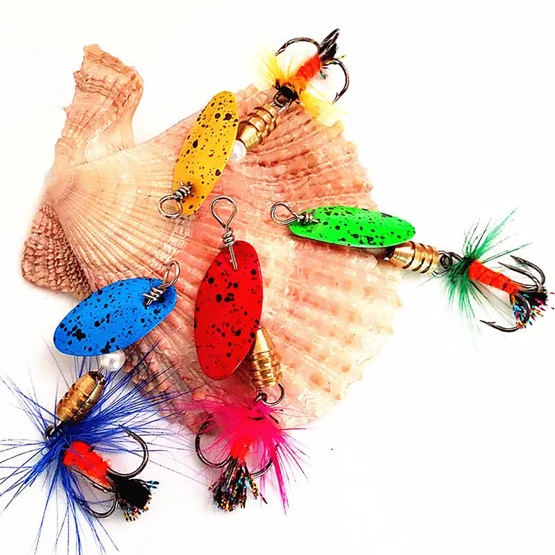 KKWEZVA новый стиль 4 шт. 2 г 5 см Спиннер приманка для рыбной ловли ложки Пресноводной