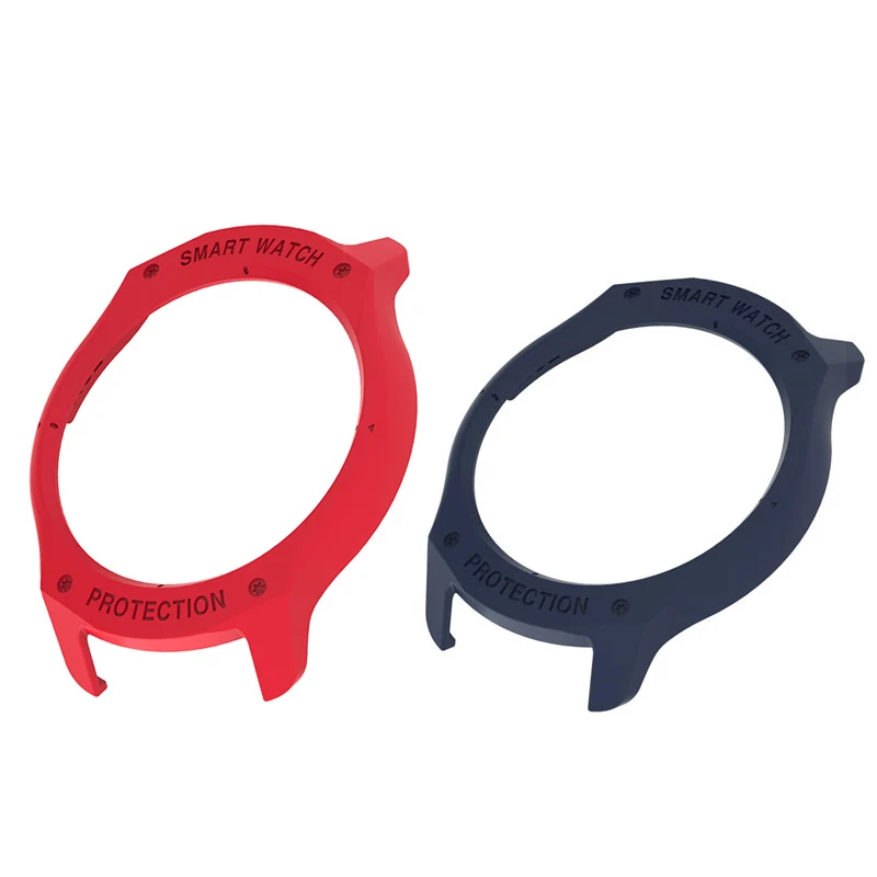 2-pack red blue Для ticwatch 2 Чехол SIKAI Твердый защитный чехол Красочный легкий корпус ПК - Цвет: 2-pack red blue