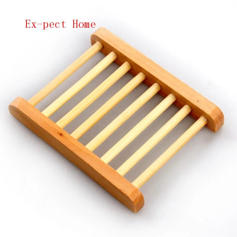 100 шт ванны душ ванная комната натуральная деревянная мыльница лоток для мыла