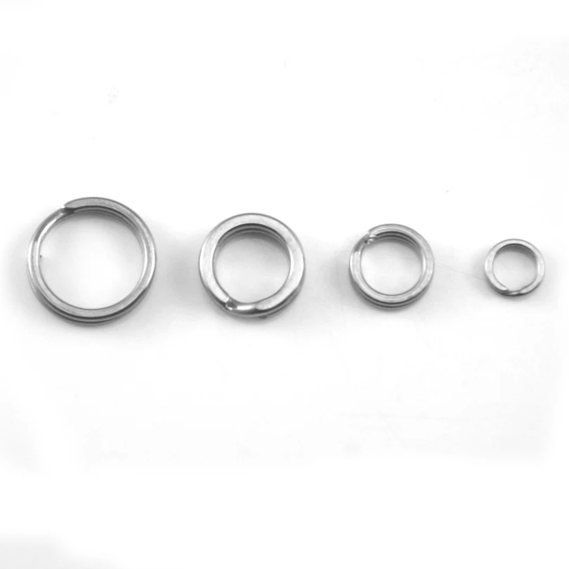 MNFT 50 шт. двойное кольцо круглая двухслойная жесткая приманка разъем для приманки