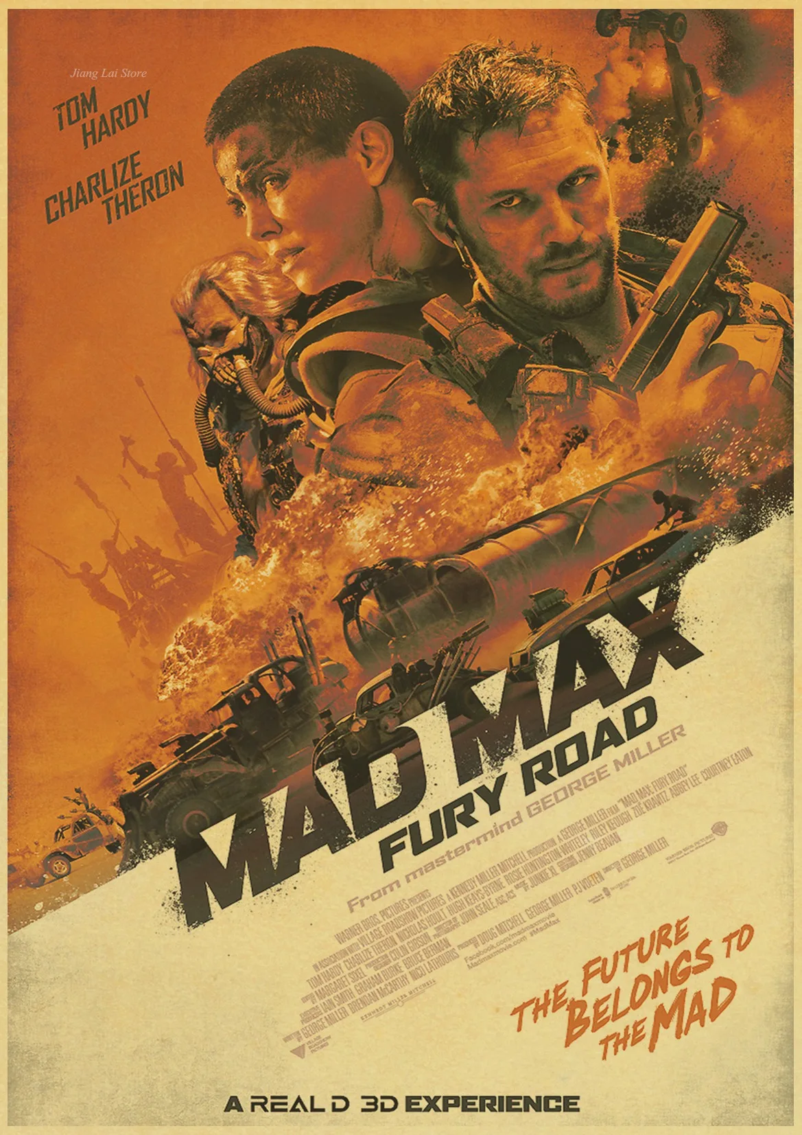 Фильм триллер Mad Max 4 винтажный бумажный плакат настенная живопись украшение дома 42X30 см 30X21 см