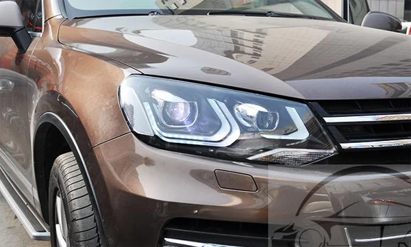 Для Volkswagen для Touareg светодиодный фары 2011 2012 2013 год с дневными ходовыми огнями