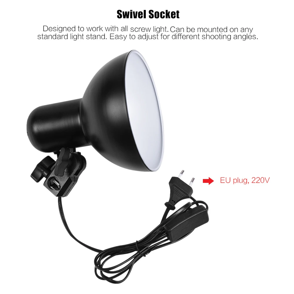 Кубическая палатка Andoer 60*60*60 см для фотостудии + 2 абажура светильник лампочки 45 Вт