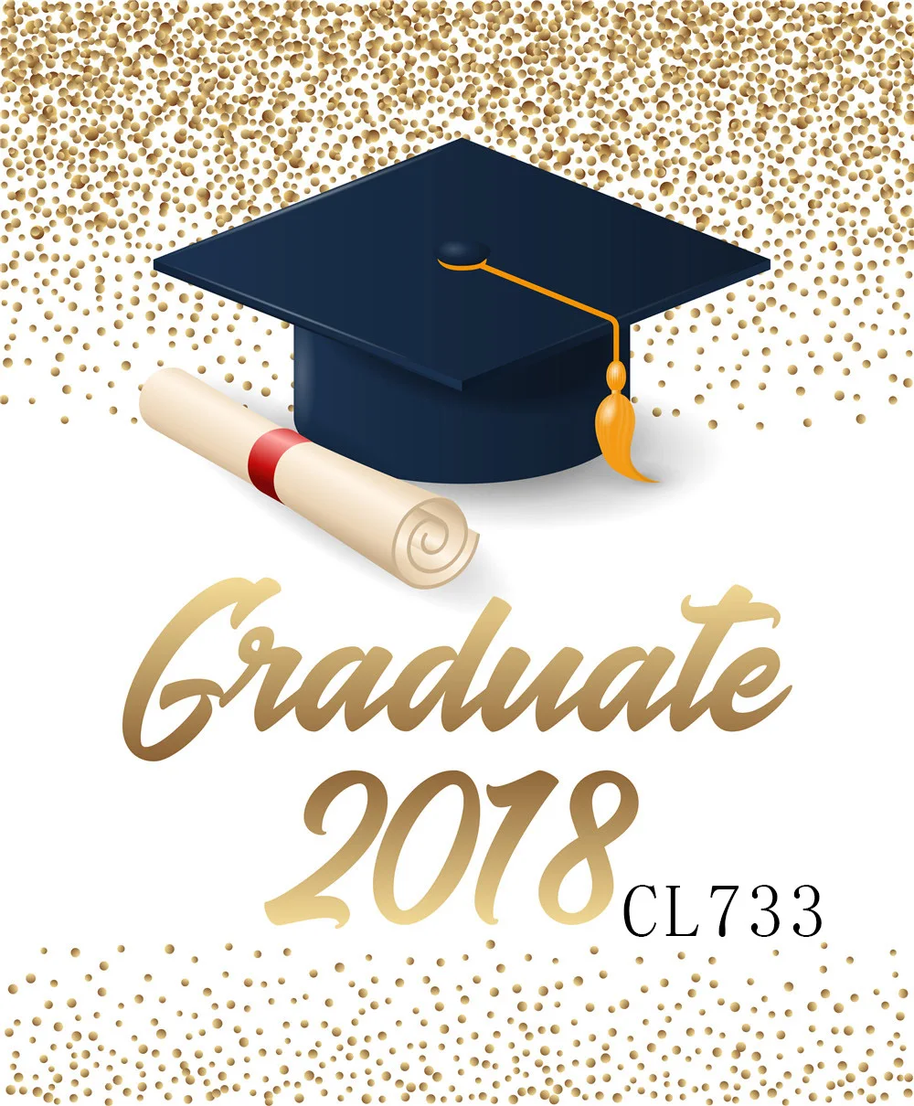LB винил Выпускной со шляпой и сертификатом прокрутки выпускник шаблон фон