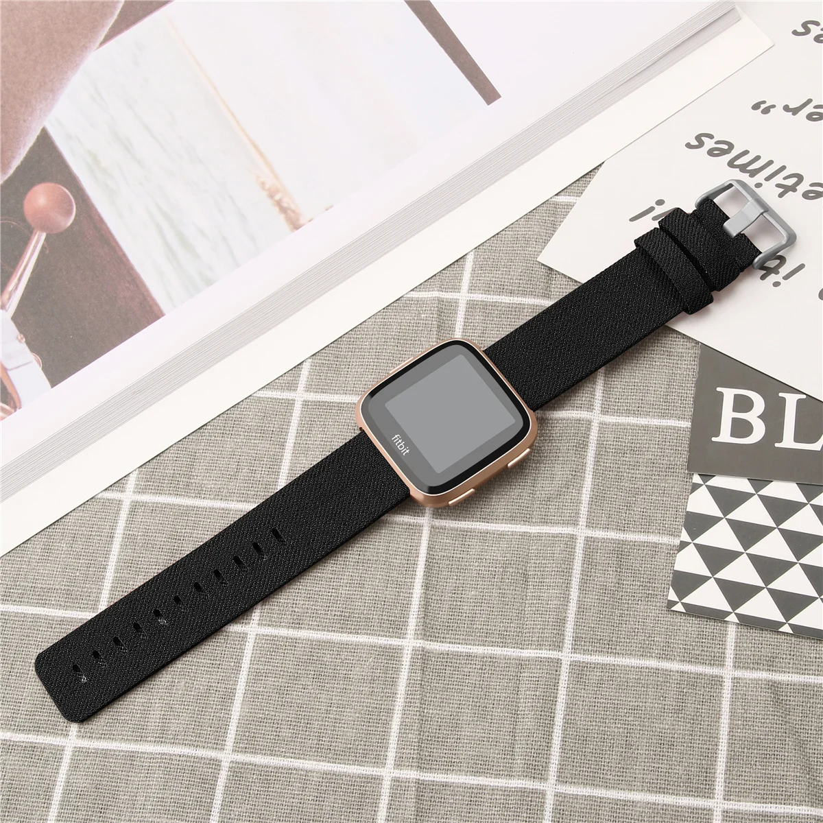 Fitbit Versa, ремешок для Fitbit Versa, 2 ремешка, браслет, холст, дышащий, сменный Браслет для Fitbit Versa Lite 64001
