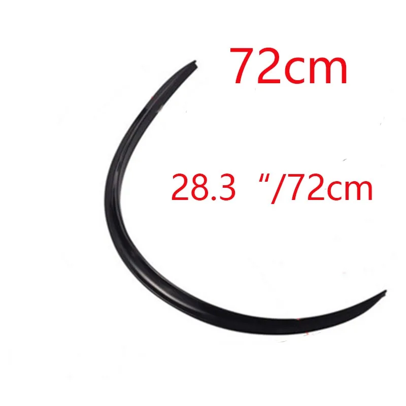 2pcs 72cm ZD 2 шт. для Ford Focus 2 3 1 Fiesta Mondeo Ranger сиденье Kuga Leon Ibiza Lexus автомобильное карбоновое крыло край колеса Eyebow наклейки полосы - Название цвета: 2pcs 72cm
