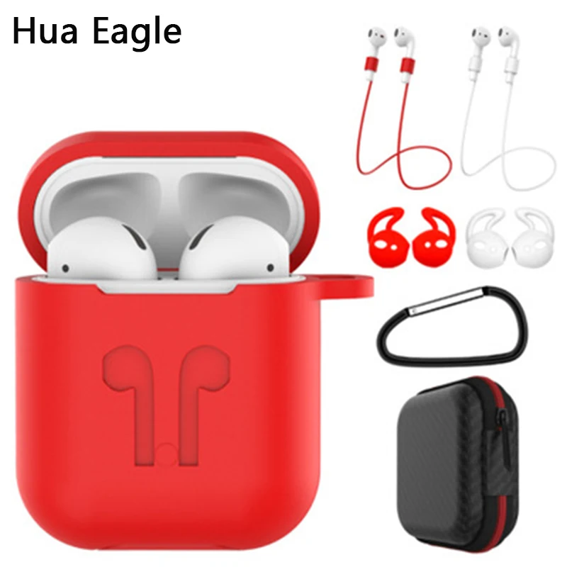 2019 Новинка 7в1 tws bluetooth гарнитура силиконовый чехол беспроводные наушники защита