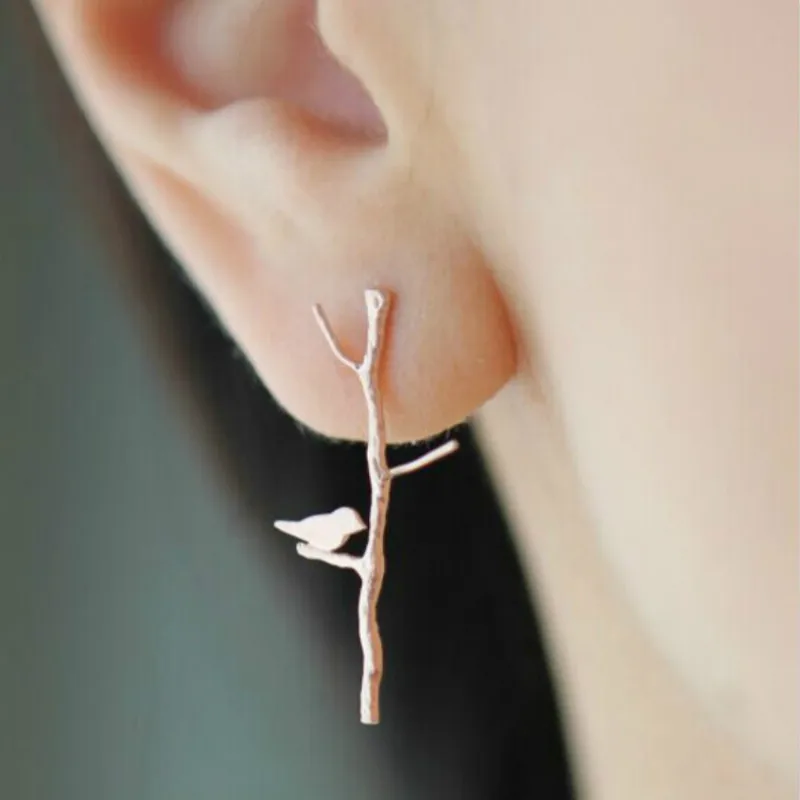 Женские серьги гвоздики в виде птиц|stud earrings|long stud earringsstud earrings for women |