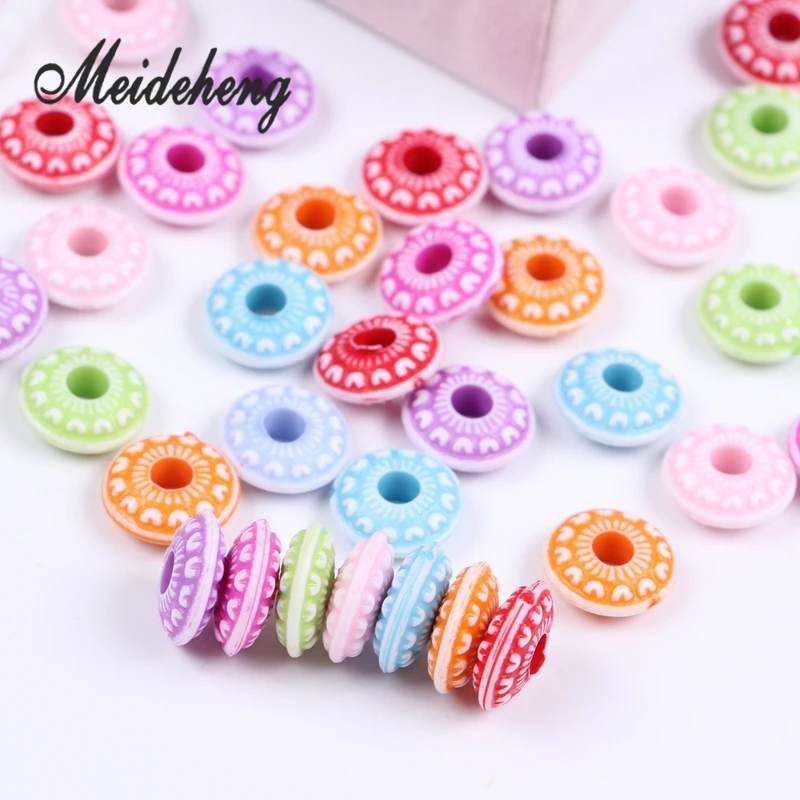 

12X4mm Acrylic Candy Colorful Circle Beads For Children jewelry Making beads Mixed Doughnut Shaped Jewelry accessory 80PCS
