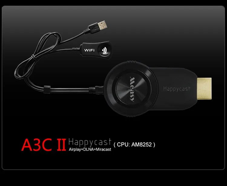 Measy a3c ii AnyCast EasyCast OTA tv Stick Dongle Беспроводной Wi-Fi приемник дисплей Allshare Cast адаптер Miracast Поддержка Windows
