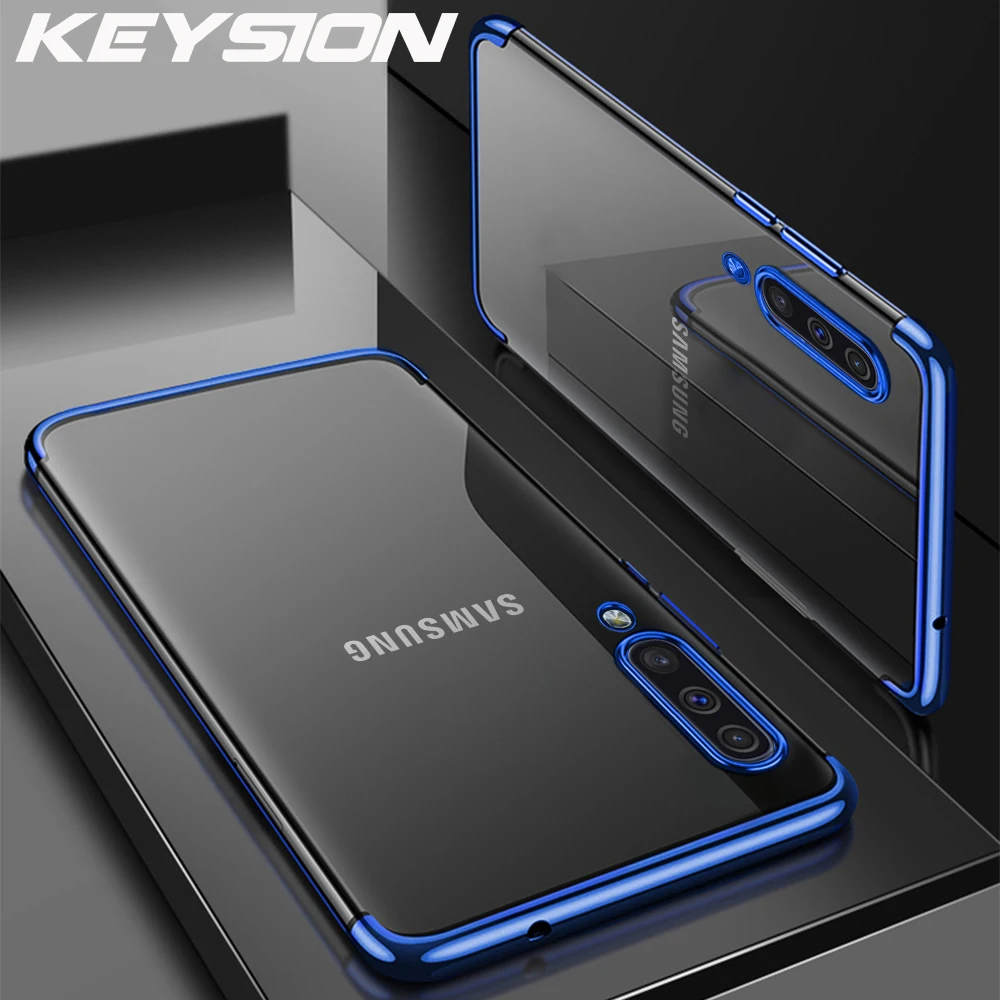 Чехол KEYSION для Samsung Galaxy A50 A30 A70 роскошный мягкий прозрачный чехол-накладка с