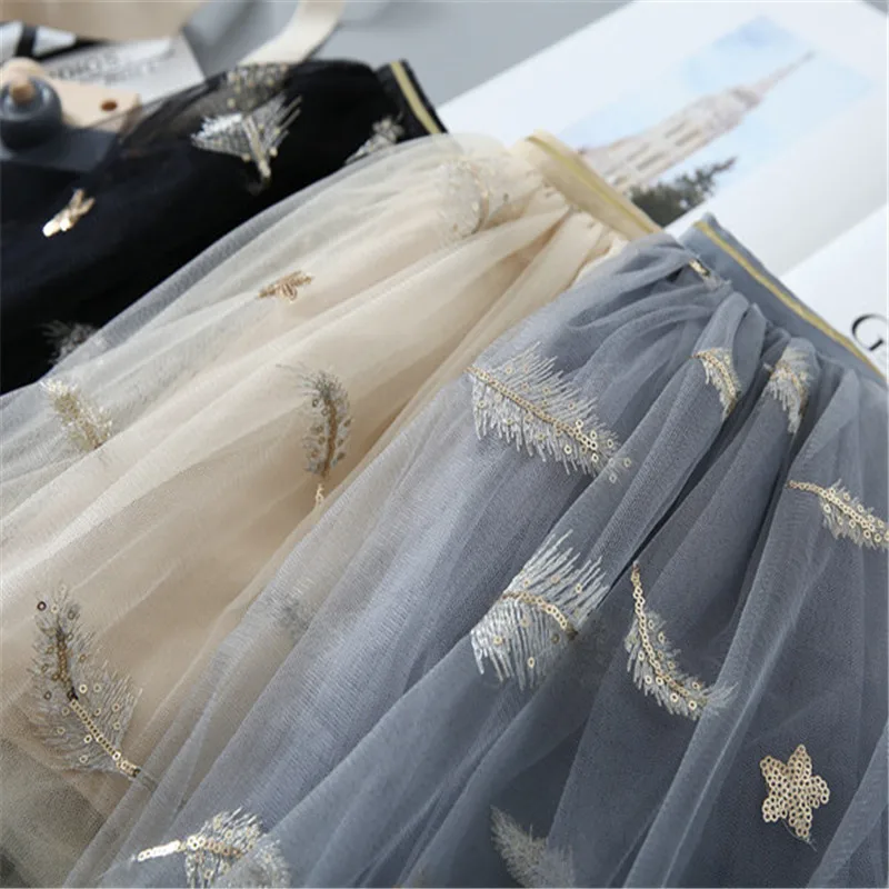 Детская юбка красивые юбки пачки с блестками и перьями для девочек хлопковая