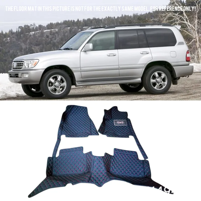 Для Toyota Land Cruiser J100 2000 2006 интерьер кожа на заказ Автомобиль Стайлинг передние и