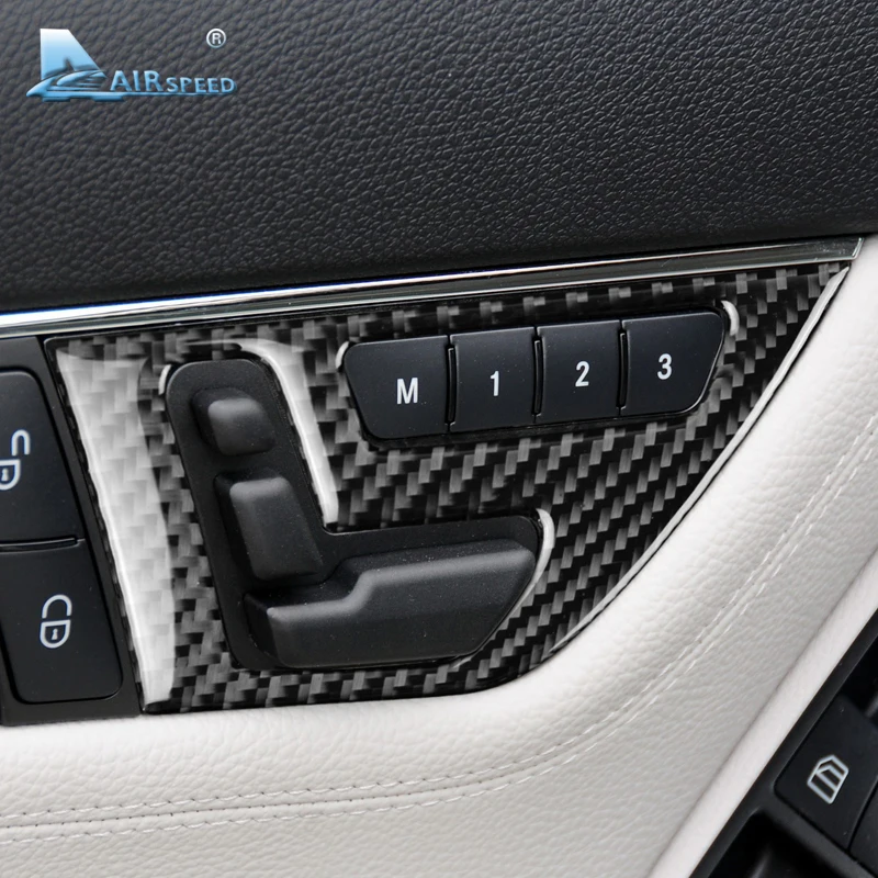 Airspeed Cabon волокно для Mercedes Benz C Class W204 аксессуары сиденья Кнопка регулировки