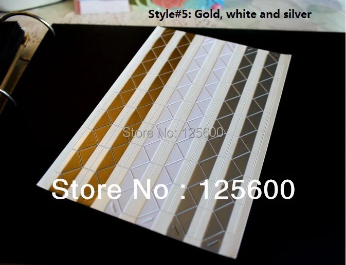 Белый черный золотой фотоальбом скрапбукинга ПВХ наклейки уголки для фото