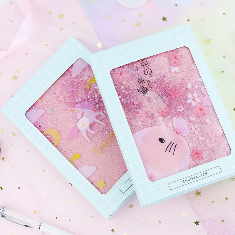 1 шт. милые животные Обложка страница блесток ноутбук модные школьные