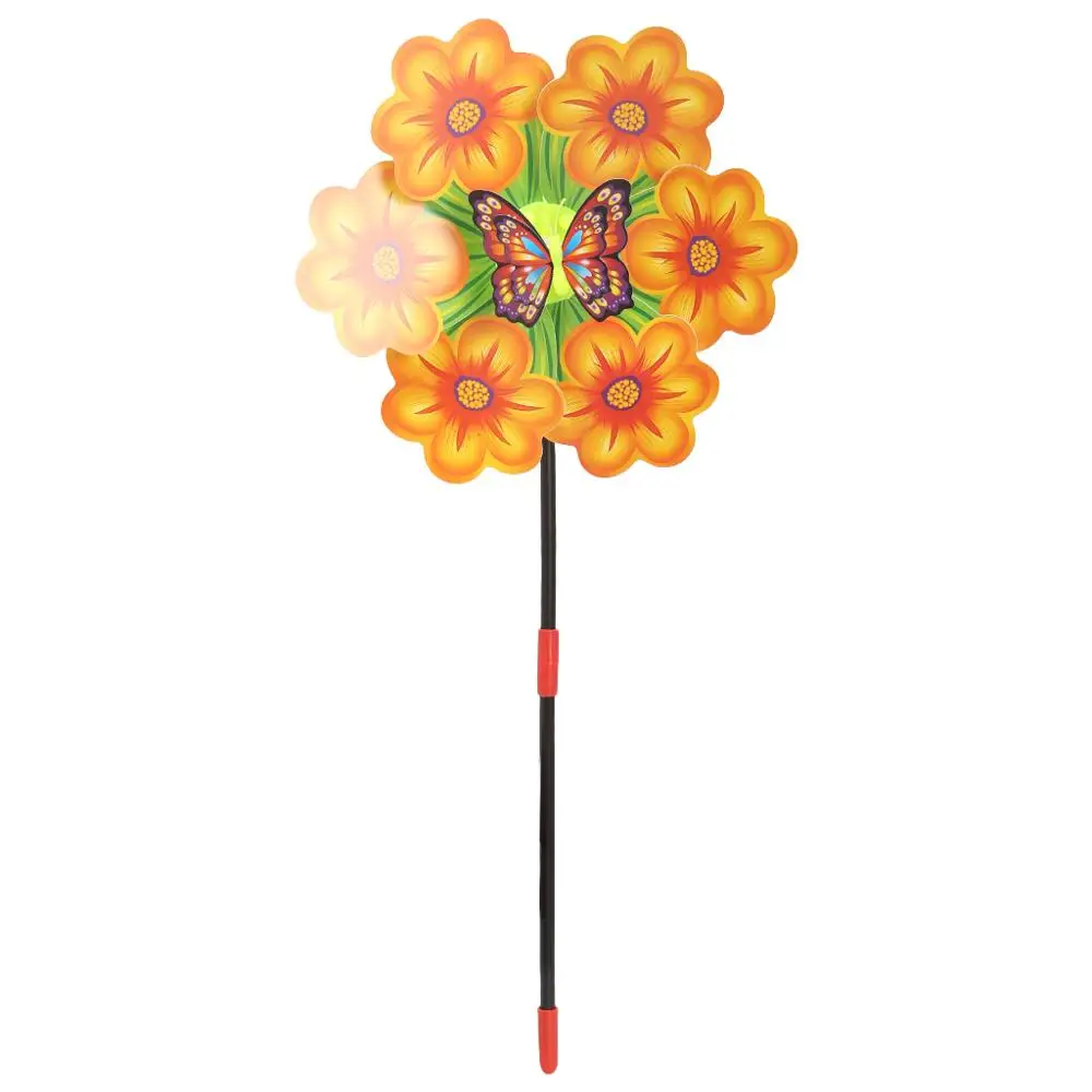 Цветок Мельница ветра вертушка флюгеры дома шланг для полива огорода двора