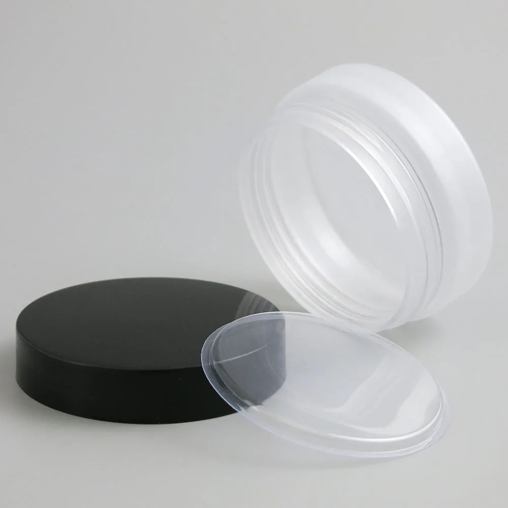 30 шт. мороза прозрачный Пластик круглые баночки с внутренними вкладышами и