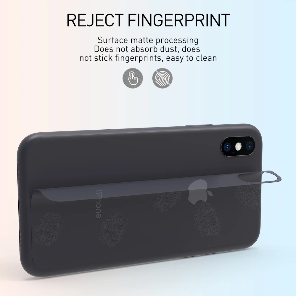 KEYSION 0.45mm Ultra-thin Phone Case for iPhone XS Max Micro-matte soft TPU silicone anti-slip Back Cover XR X |