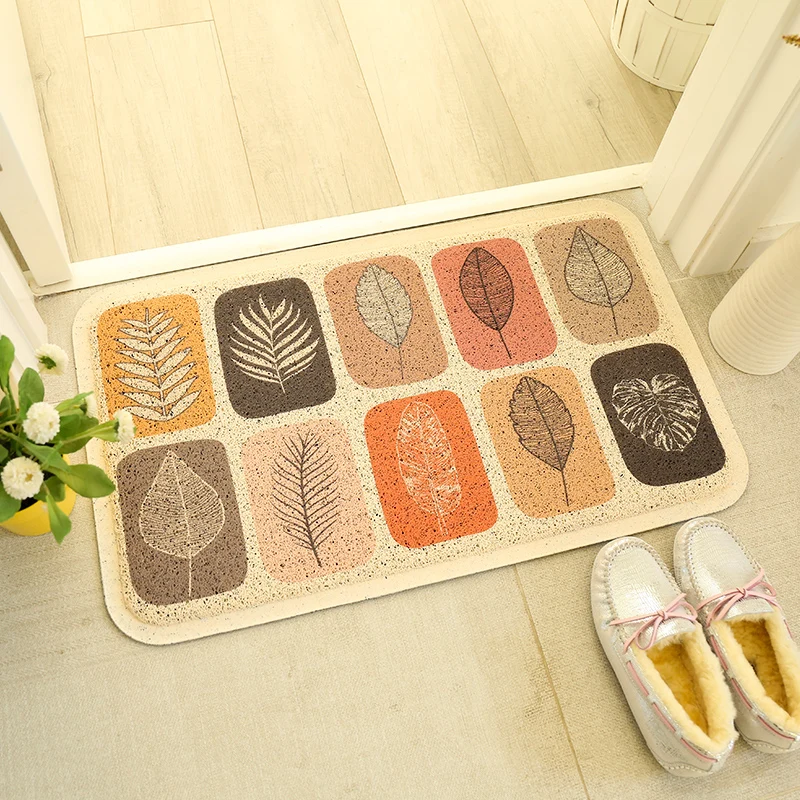 Грязезащитный напольный коврик из ПВХ с геометрическим узором современный стиль