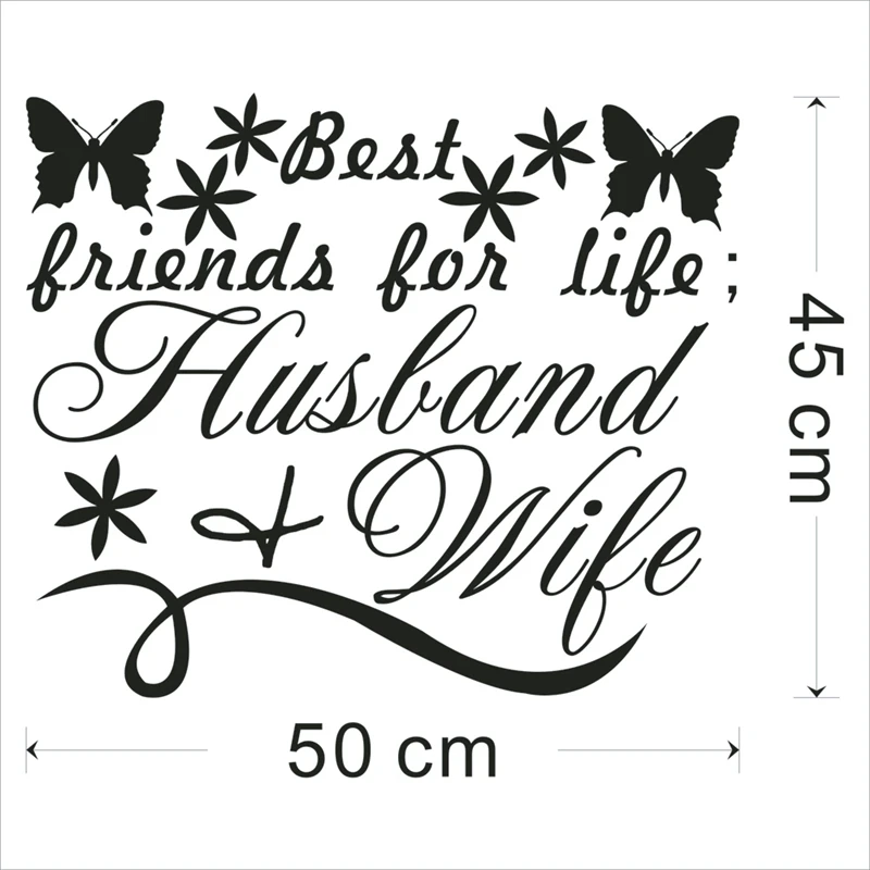 

8154* Best Friends For Life home decor creativewall decal decorative adesivo de parede removable vinyl wall sticker