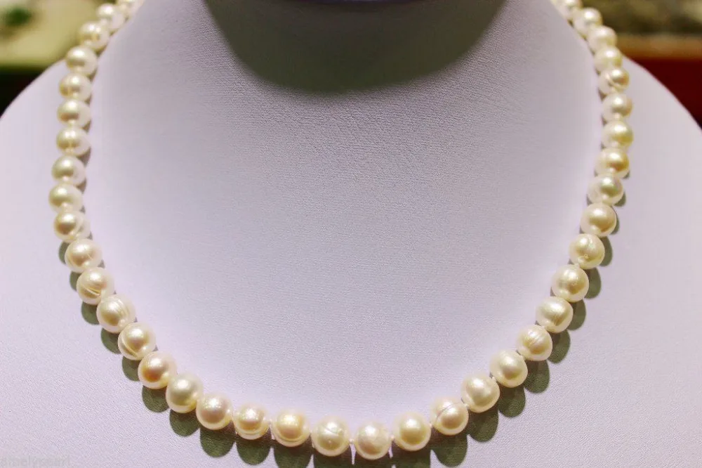 Скидка 30% оптовые цены быстрая доставка&gt пресная вода жемчужное ожерелье Белый