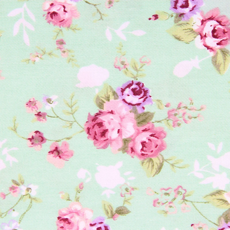 Винтаж Цветочный принт хлопок Ткань для квилтинга DIY Вышивание продукты детская