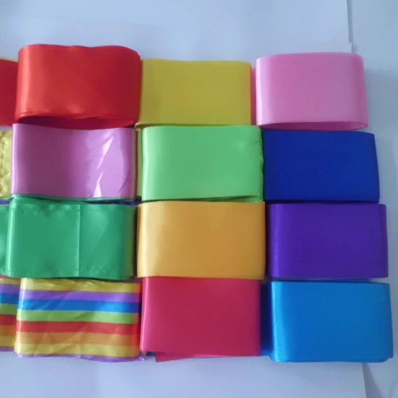 100 шт./лот 2 м танцевальные ленты тренажерный зал Ритмическая гимнастика стержень