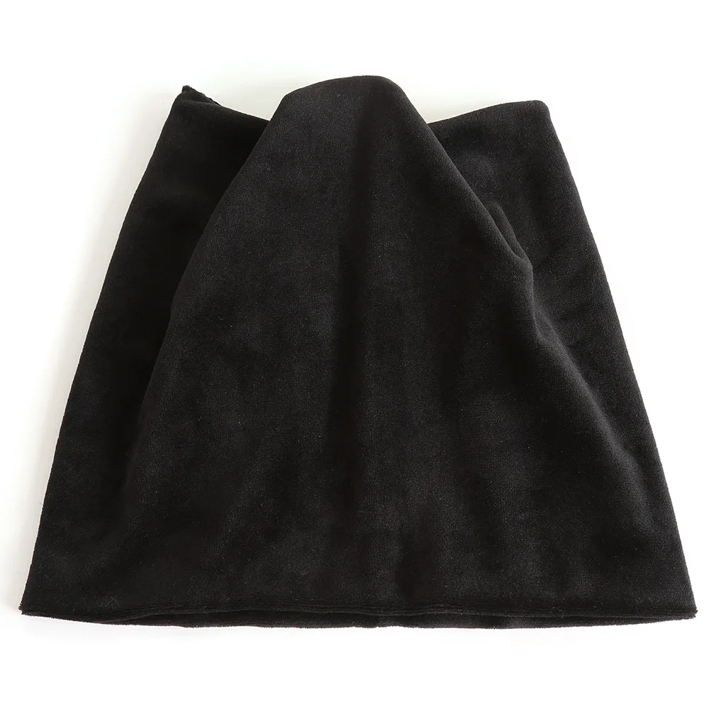 Плюшевые шапки с кошачьими ушками юбки Skullies Beanies Женские однотонные простые