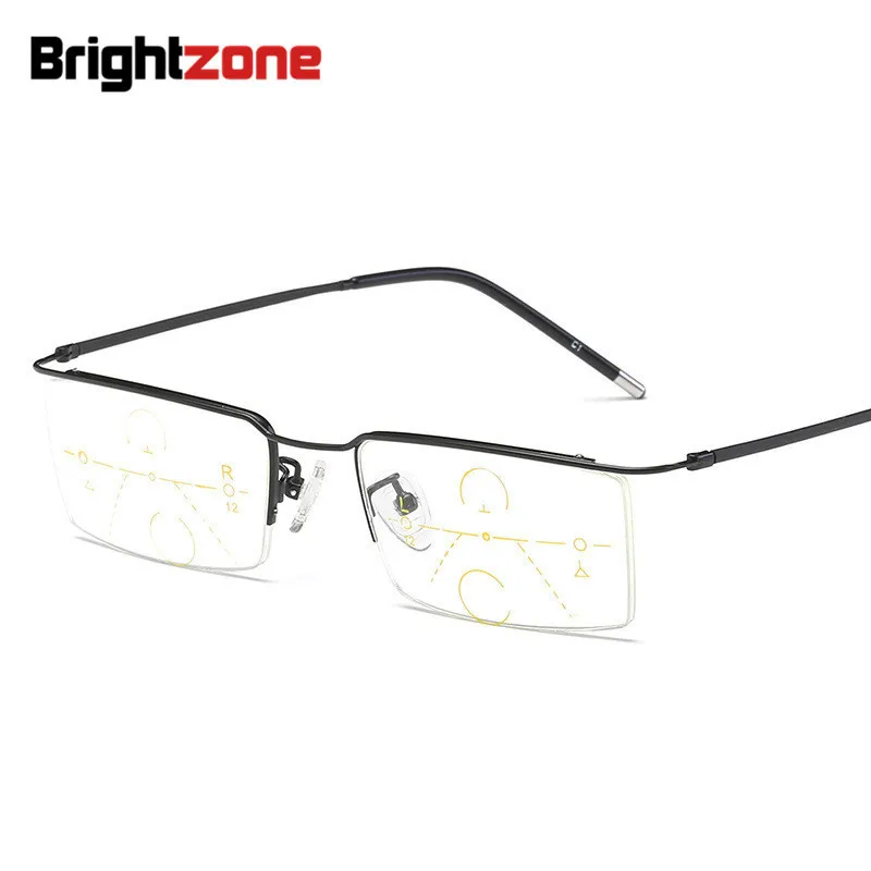 Brightzone полурамка для чтения многофокальные очки мужские прогрессивные лупы