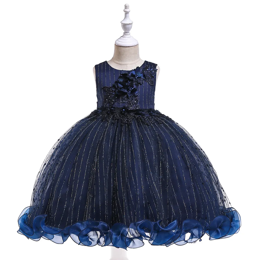 New Girlsɽresses Princess Pengpeng Dresses and Children's Flowers Wedding Show | Детская одежда и обувь