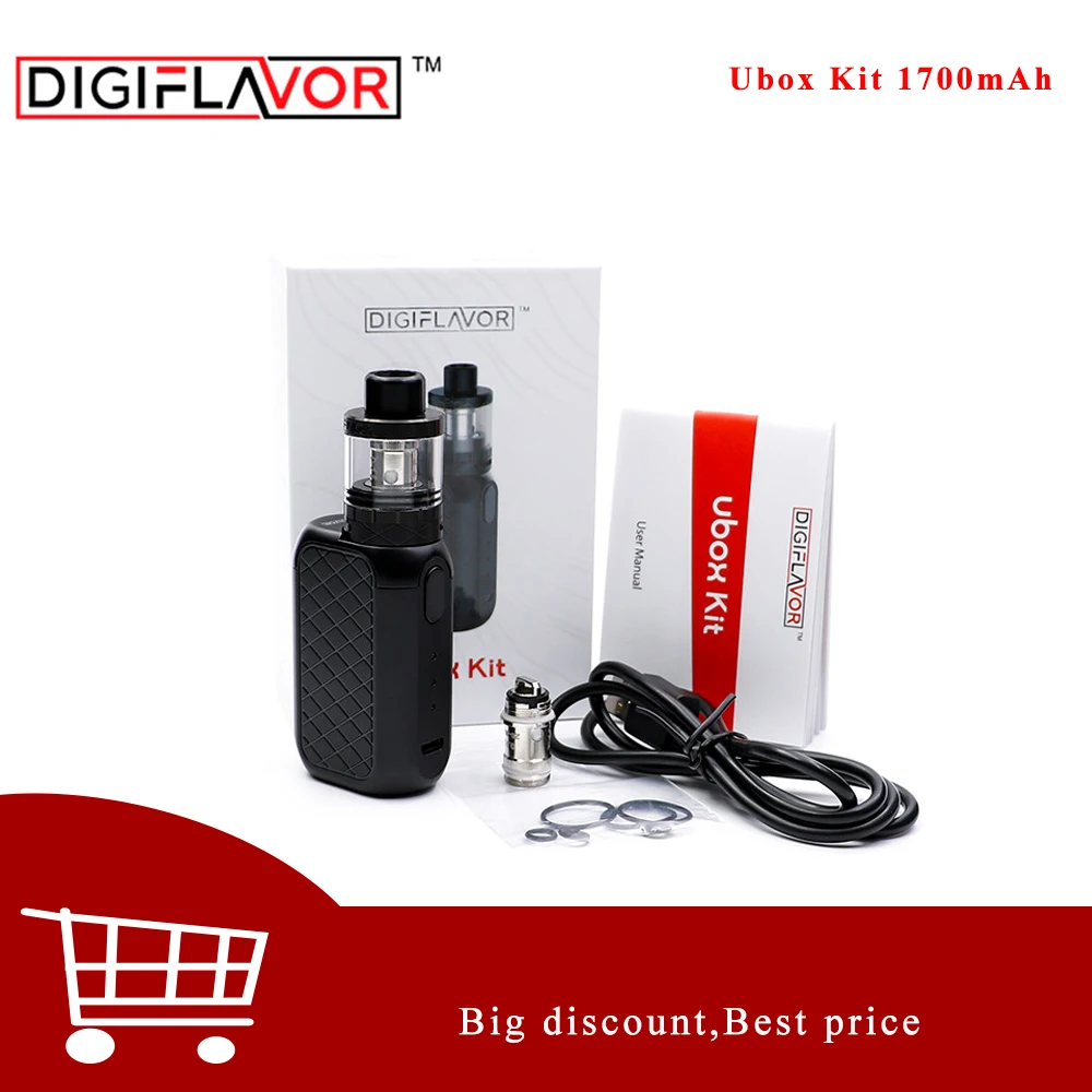 Оригинальный набор Digiflavor Ubox обновленная версия с 2 мл Utank емкостью 1700 мАч 28 Вт MOD