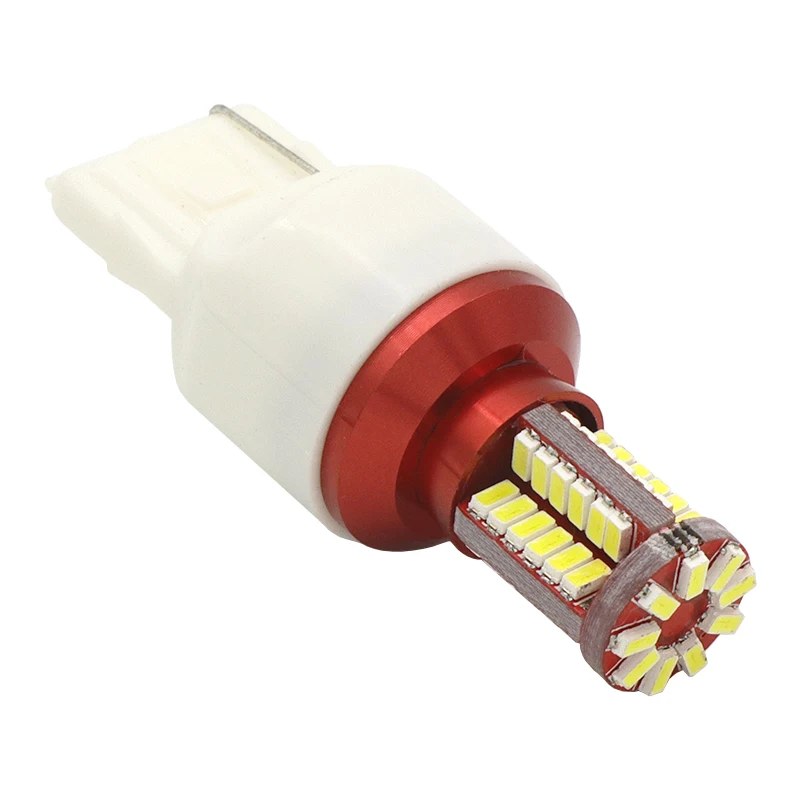 1 шт. T20 7440 7443 W21/5 Вт 57 SMD 3014 Светодиодные Авто Тормозные огни для автомобиля 21/5 DRL
