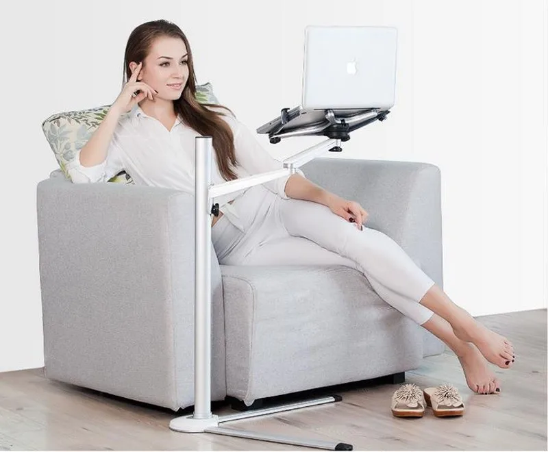Offerte Laptop/Tablet PC/Smartphone Holder Stand Multifunzione 3 In1 Computer Floor Stand Altezza/Angolo Regolabile UP-8 Spedizione Shippping