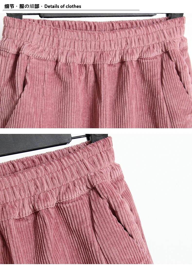 Вельветовые брюки; Pantalon Mujer; женские шаровары с эластичной резинкой на талии; большие размеры; 3XL; повседневные спортивные брюки; свободные брюки; Зима; A260
