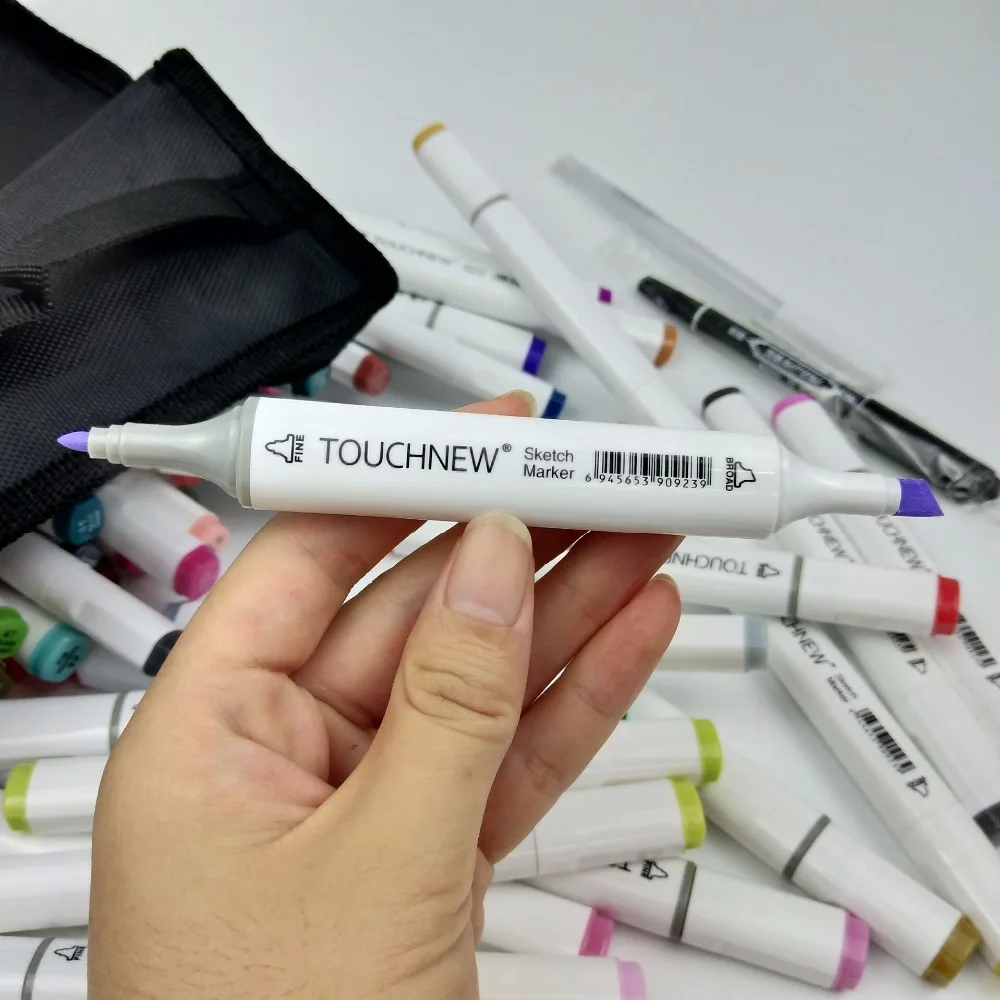 TOUCHNEW выбрать какой-либо 10/20 Вт, 30 Вт, Цвета алкоголь кисть маркеры эскиз фломастеры для рисования манга рисунок маркеры дизайн художественный маркер-кисточка