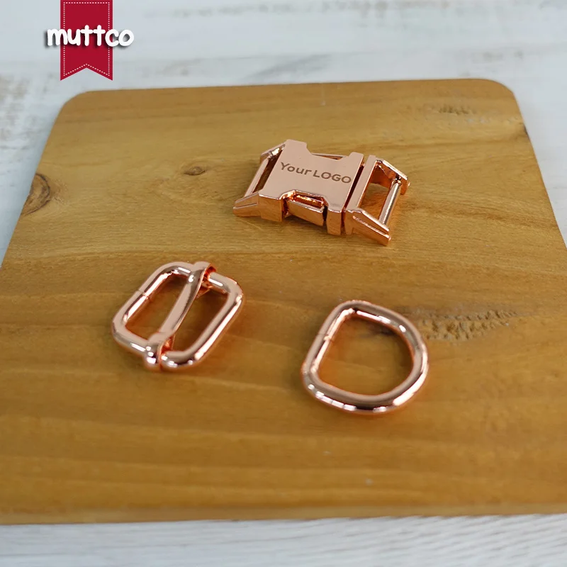 20 компл./лот (металлическая пряжка + Регулируемая кольцо D/набор) DIY собачьи