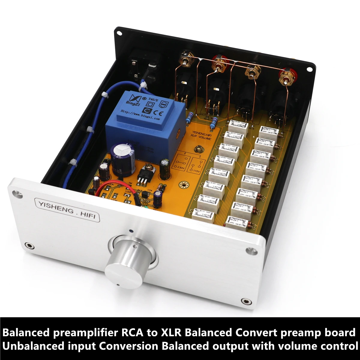 Сбалансированный предусилитель RCA в XLR сбалансированный преобразователь плата