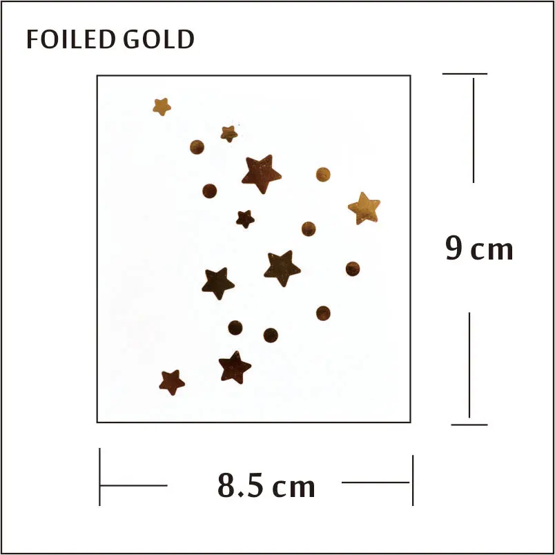 # F01 2 шт./компл. татуировки для декора лица нетоксичные и водонепроницаемые звезды