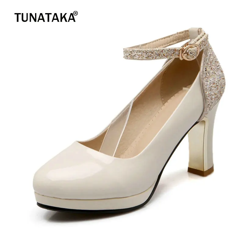 Женские модные блестящие туфли-лодочки Мэри Джейн модельные туфли на платформе и