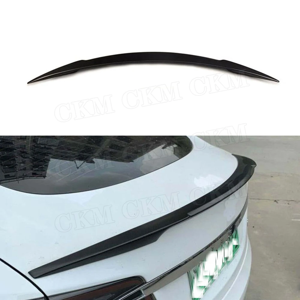 Задний спойлер Tesla для Model S Sedan 60 70 75 85 90D P85D P90D P100D 2012 2019 RZ Style Boot Trim Sticker|Спойлеры и