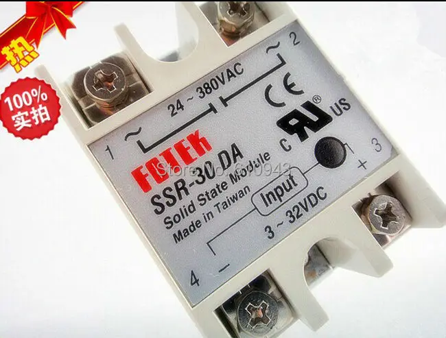 Реле FOTEK SSR-30DA от производителя 30А ssr вход 3-32VDC выход 24-380VAC | Обустройство дома