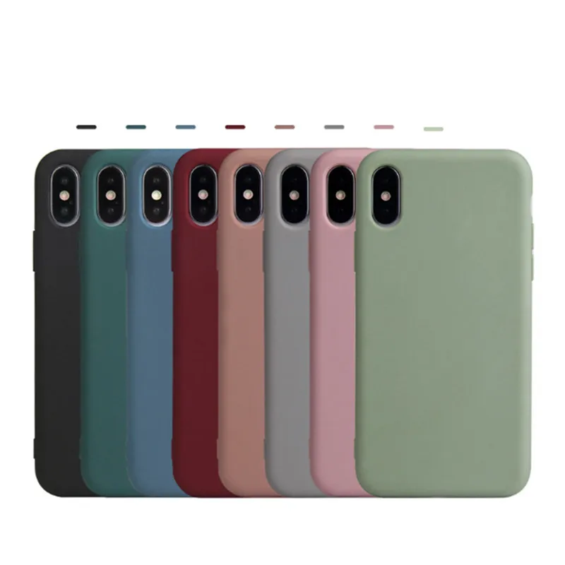 Конфетный 360 Полный чехол s для iPhone 6 6S 5 5S SE X Мягкий силиконовый XS MAX XR задняя крышка