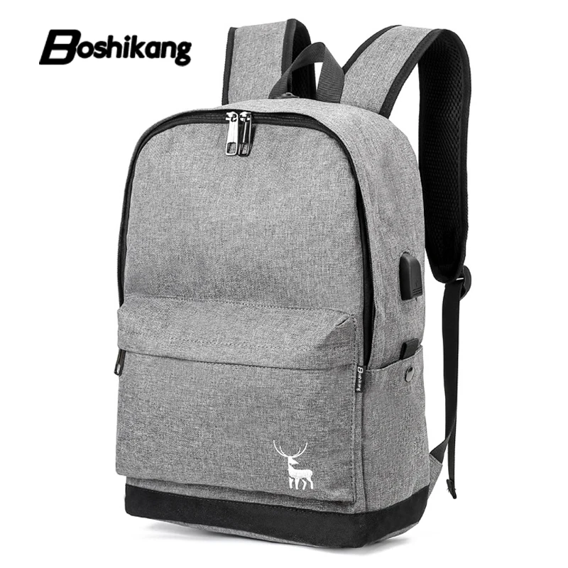 Boshikang мужской рюкзак для студентов колледжа школьный сумки подростков Mochila