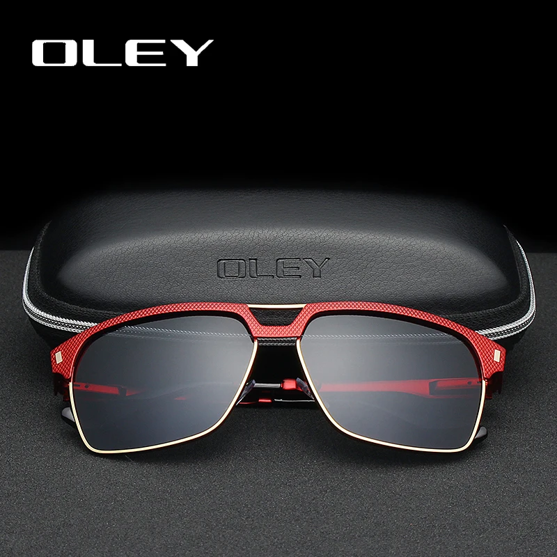 Мужские и женские солнцезащитные очки OLEY винтажные квадратные с