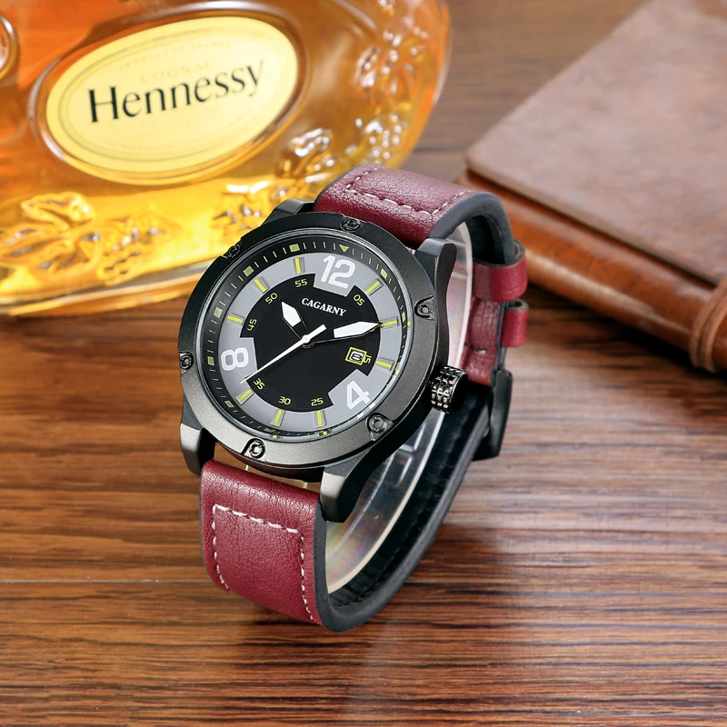 Часы мужские кварцевые с хронографом спортивные брендовые Роскошные армейские в