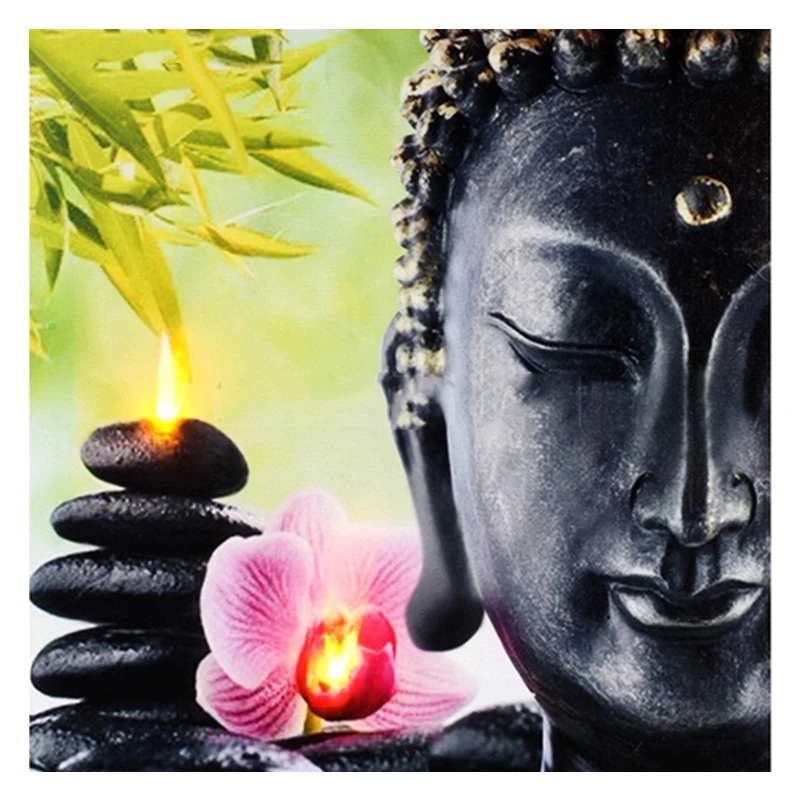 ARMYQZ full round drill diamond embroidery Orchid&ampBuddha&ampStone 5d diy Diamond painting Cross Stitch Rhinestone mosaic | Дом и сад