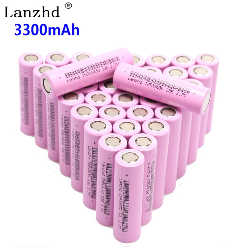 10PCS 18650 Battery 33000mAh INR18650 Rechargeable batteries lithium li ion 3.7v 30a large current 18650VTC7 battery | Электроника