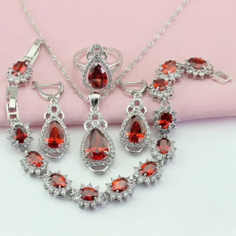 Женский ювелирный комплект из колье серёг и браслета | Украшения аксессуары